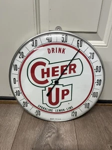 Vintage Cheer Up Soda Thermometer - Picture 1 of 2
