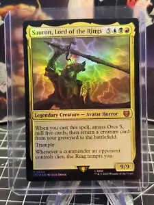 FOIL MTG Sauron, Lord of the Rings Commander: The Lord of the Rings - NM - Picture 1 of 2