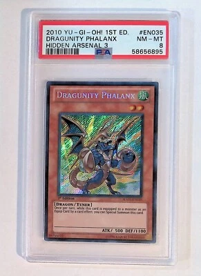 Yugioh! Dragunity Phalanx - HA03-EN035 - Secret Rare - 1st Edition PSA 8 - Image 1 of 2