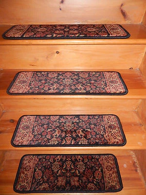 13 PASOS 9" x 26" + aterrizaje 26''x 30'' peldaños de escalera escalera ESCALERA TEJIDA ACOLCHADA. Foto 1 de 4