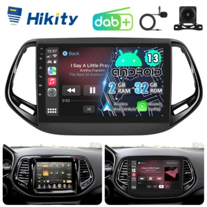 DAB+ 2+32GB Android 13 CarPlay Autoradio GPS Navi RDS Für Jeep Compass 2017-2020 - Bild 1 von 17