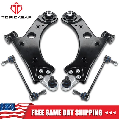 Kit de elos de barra oscilante 4 peças braços de controle inferiores dianteiros para Fiat 500X Jeep Renegade - Imagem 1 de 4