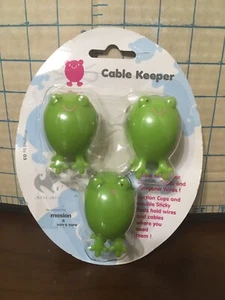 Mosion M712 Frog Cable Organizer Cord Keeper Clips NEW Sealed Just TOO CUTE - Foto 1 di 4
