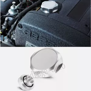 For Nissan Infiniti Engine Oil Cap Lid Valve Cover Seal Gasket Aluminum Silver - Foto 1 di 1