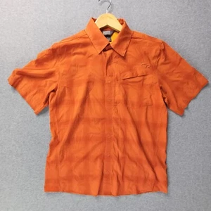 Outdoor Research Shirt Mens Small Orange Lightweight Easy Dry Collar Outdoors - Picture 1 of 11