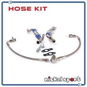 Turbo Oil Feed Return Line Pipe Kit BMW N54 3.0L 135i 335i 535i 735i Twin TD03 - Picture 1 of 5