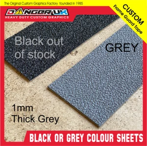 RUBBER FRAME Grip Tape GREY A3 size YZF CRF KXF RMZ KTM TC SX GASGAS SHERCO - Picture 1 of 5