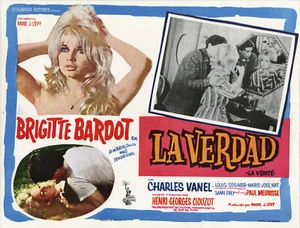 "LA VÉRITÉ" Affiche originale mexicaine entoilé (Brigitte BARDOT) - Picture 1 of 1