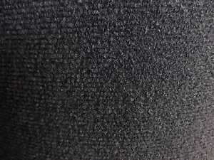 Nadelfilz Bodenbelag (3,99€/m²) Teppichboden Messe Event tief schwarz B1 - Bild 1 von 1