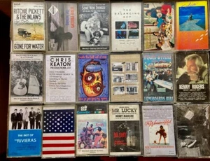 1970s-90s Cassette Tape lot-36+ Classic Rock/Roots/Promos-See pics for Artists - Picture 1 of 3