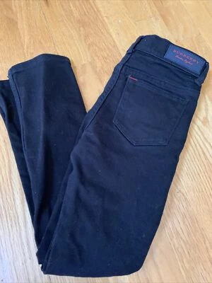 Burberry Kids Skinny Demon Black Jeans Kids 8 Y Euc - Run Small - Image 1 of 4