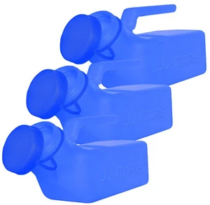 JJ CARE Tappo a Vite Bottiglie per Orinatoio 1000ml - Blu, Set di 3 - Foto 1 di 5