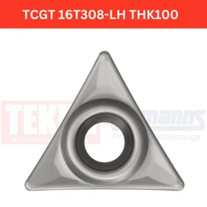10 x TCGT 16T308-LH THK100 Dreh-Wendeplatten für Alu & Kunststoffe - Picture 1 of 1