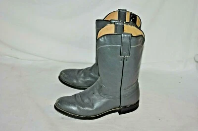 vintage Women`s 6 M gray biker ROPER farm  Western COWBOY BOOTS NICE  - Image 1 of 4