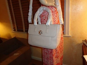 NEU MIT ETIKETT TORY BURCH MERCER MINI Schultertasche Cabrio LEICHTE EICHE Kieselstein $ 450 - Bild 1 von 9