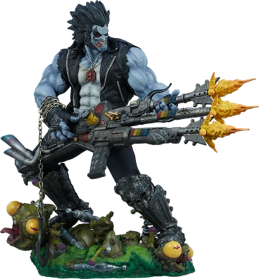 DC Comics L'ultimo Czarniano Fraggin LOBO Maquette Sideshow Collectibles Statue - Immagine 1 di 4