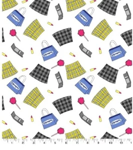Clueless Tartan Skirt Cotton Fabric (2yrds 13inches)-Free Shipping - Bild 1 von 3