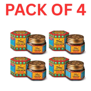 4 X Tiger Balm Red Ointment For Effective Relief From Muscular Aches, Pain-9ml - Picture 1 of 9