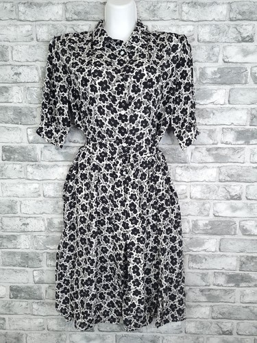 Abito Moschino taglia 8 100% seta camicia lunghezza ginocchio