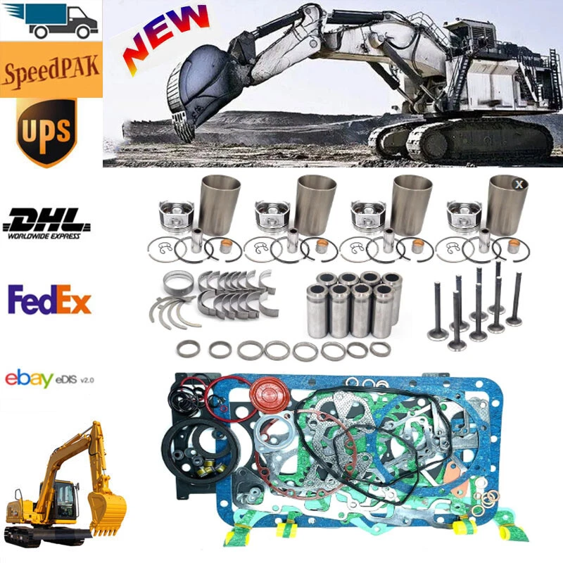 Brand New 4D94 4D94-2 Rebuild Kit For Komatsu D20A-5 D20P-5 D20PL-5 Bull Dozer - Image 1 of 2