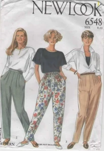 Cut sewing pattern 6548 Ladies pleated or pull on pants size 8-20 - Picture 1 of 2