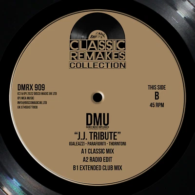 DMU "J.J. Tribute" - Official Disco Magic UK Remake of ASHA - 12" Vinyl - NEW - Image 1 of 2