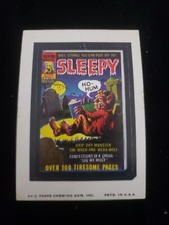 Tan Back 1974 Topps Wacky Packages 11th Series Card Sticker Sleepy Magazine 