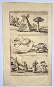FINLAND LAPLAND HOMES 1720 HENRI CHATELAIN LARGE ANTIQUE VIEW - Picture 1 of 5