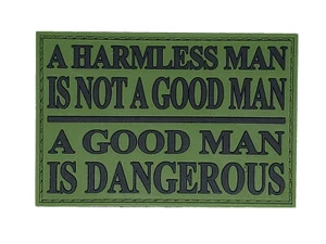 FAFO Morale Patch - Harmless Man is not good / Good Man is Dangerous - Bild 1 von 2