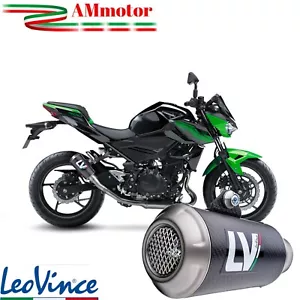 Exhaust Kawasaki Z 400 2018 LeoVince LV-10 Carbon Fibre Motorcycle Parts - Picture 1 of 5