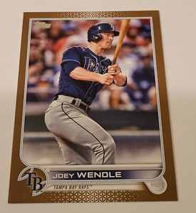 2022 TOPPS BASEBALL SERIES 1 GOLD BORDER JOEY WENDLE #1470/2022