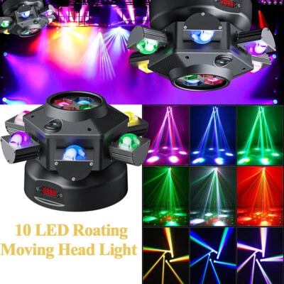 Moving Head Light 150W DMX RGBW 10 LED Stage Lighting NightClub Party Bar Show - Image 1 of 4