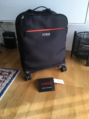 Guess Koffer Arlen Kabinenkoffer Schwarz Polyester 18” 8 Wheel Spinner Upright - Bild 1 von 4