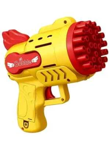 29-Hole Bubble Gun Handheld Electric Bubble Machine Toy Bubble Outdoor yellow - Picture 1 of 5