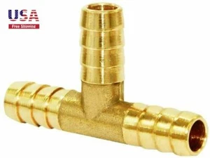 Camiseta de barra de manguera de identificación de 11/32" 3 vías unión montaje intersección/dividido latón WaterFuelAir - Imagen 1 de 3