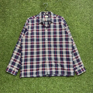 Camisa vintage Penneys Towncraft para hombre grande a cuadros abotonada manga larga años 60 - Imagen 1 de 12