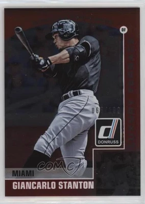 2015 Panini Donruss Preferred Luxury Terrace Red /199 Giancarlo Stanton #25 - Image 1 of 2