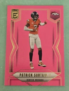 Panini Donruss Elite Patrick Surtain II 2025 rosa #57 Denver Broncos - Imagen 1 de 2