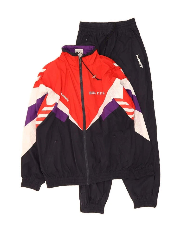 Chándal completo HUMMEL para hombre gráfico XL azul marino bloques de colores poliéster AB04 Foto 1 de 4