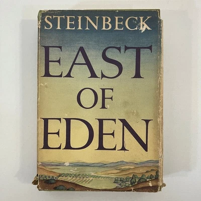 East of Eden John Steinbeck 1952 Viking Press Second Printing Hardcover HCDJ VTG - Image 1 of 4