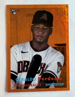 Geraldo Perdomo RC - Orange Hot Foil # 02 /15 Jersey #02 - 2021 Topps Archives - Image 1 of 2