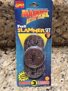 De colección Marvel X-MEN Hero Pack Fat Slammer Pog Caps Toy Biz 1994 - Imagen 1 de 3