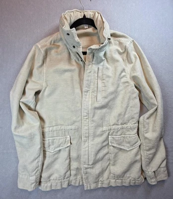 $450 James Perse Los Angeles Linen Cotton Blend Full Zip Snap Jacket Men Size 1 - Image 1 of 4