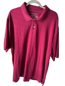 Saddlebred Maroon Burgundy Polo Shirt Mens Size XXL - Picture 1 of 3