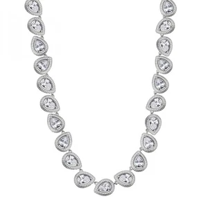 Collana girocollo ROSATO Anna in argento 925 RZAN05 con cristalli a forma di goc - Picture 1 of 2