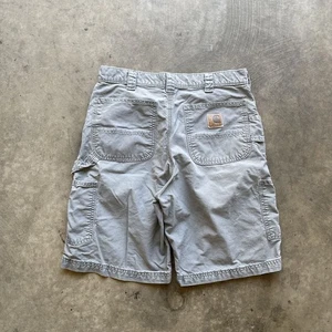 Pantaloncini cargo vintage anni 90 Carhartt Carpenter grigio SBIADITO 32 10" - Foto 1 di 9