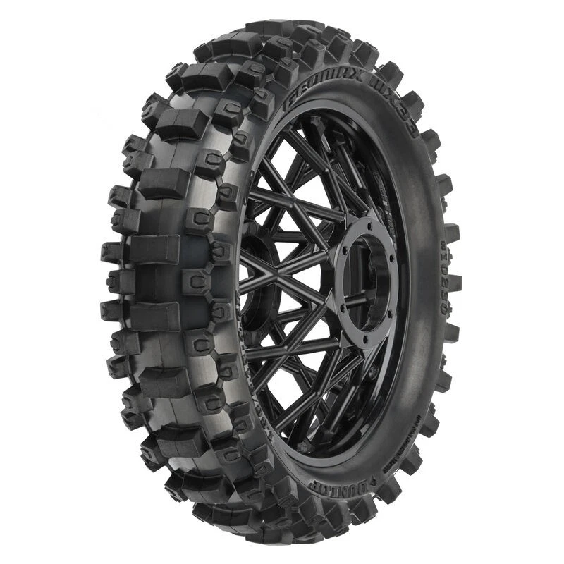 Pro-Line 1023010 Dunlop Geomax MX33 V2 Bead CR4 Rear Tire MTD Bullyspoke Black: - Image 1 of 1