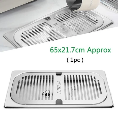 Silber Bierkrug Milchglas Kaffeetasse Abtropfbrett Abtropfschale Edelstahl - Bild 1 von 4