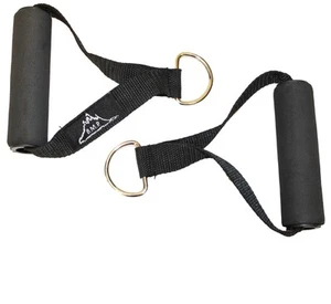 Black Mountain, Heavy Duty Resistance Band Handles, Cable Machine Compatible, - Picture 1 of 4