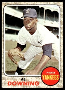 Topps Al Downing 1968 ex-Nm estado Yankees de Nueva York #105 - Imagen 1 de 2